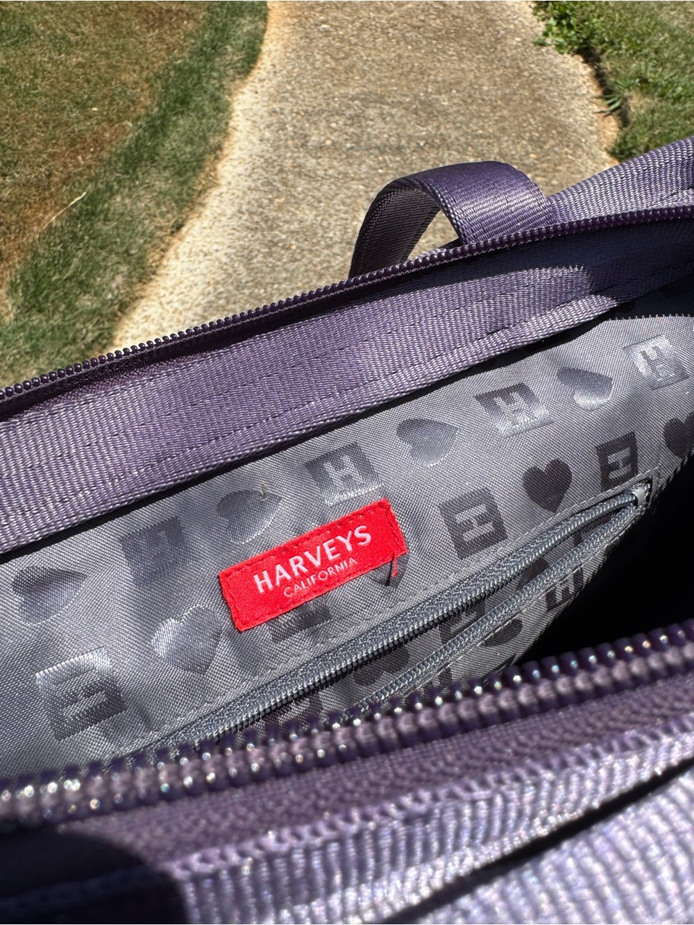 Harvey’s Seatbelt Bag - Woven Purple Tote Bag - Women's Shoulder Purse - Picture 5 of 5